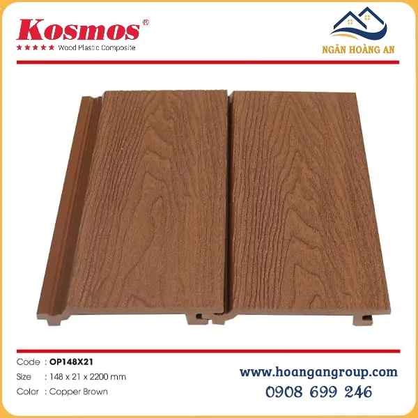Tấm Ốp Gỗ Nhựa Ngoài Trời Kosmos Tại Quận 3 TPHCM